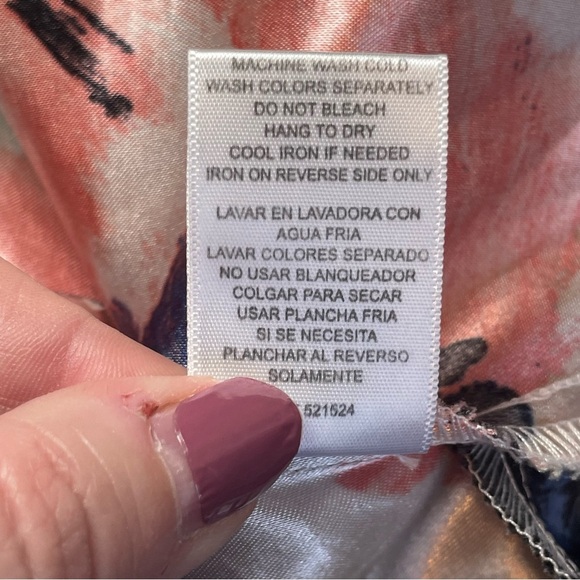 Danny & Nicole Floral Fit & Flare Dress 16 Round Neck Wedding Guest Garden Party - Picture 10 of 14